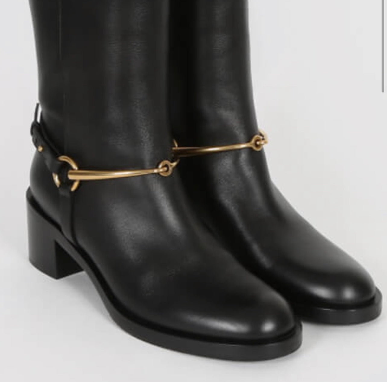 Gucci Lifford Nero Knee High Boots w/Horsebit