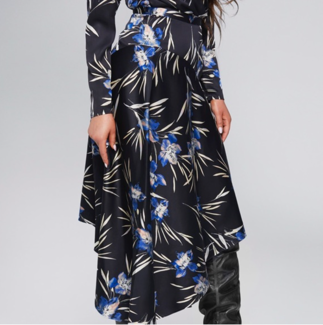 Guess Marciano Lunar Bloom floral asymmetric skirt