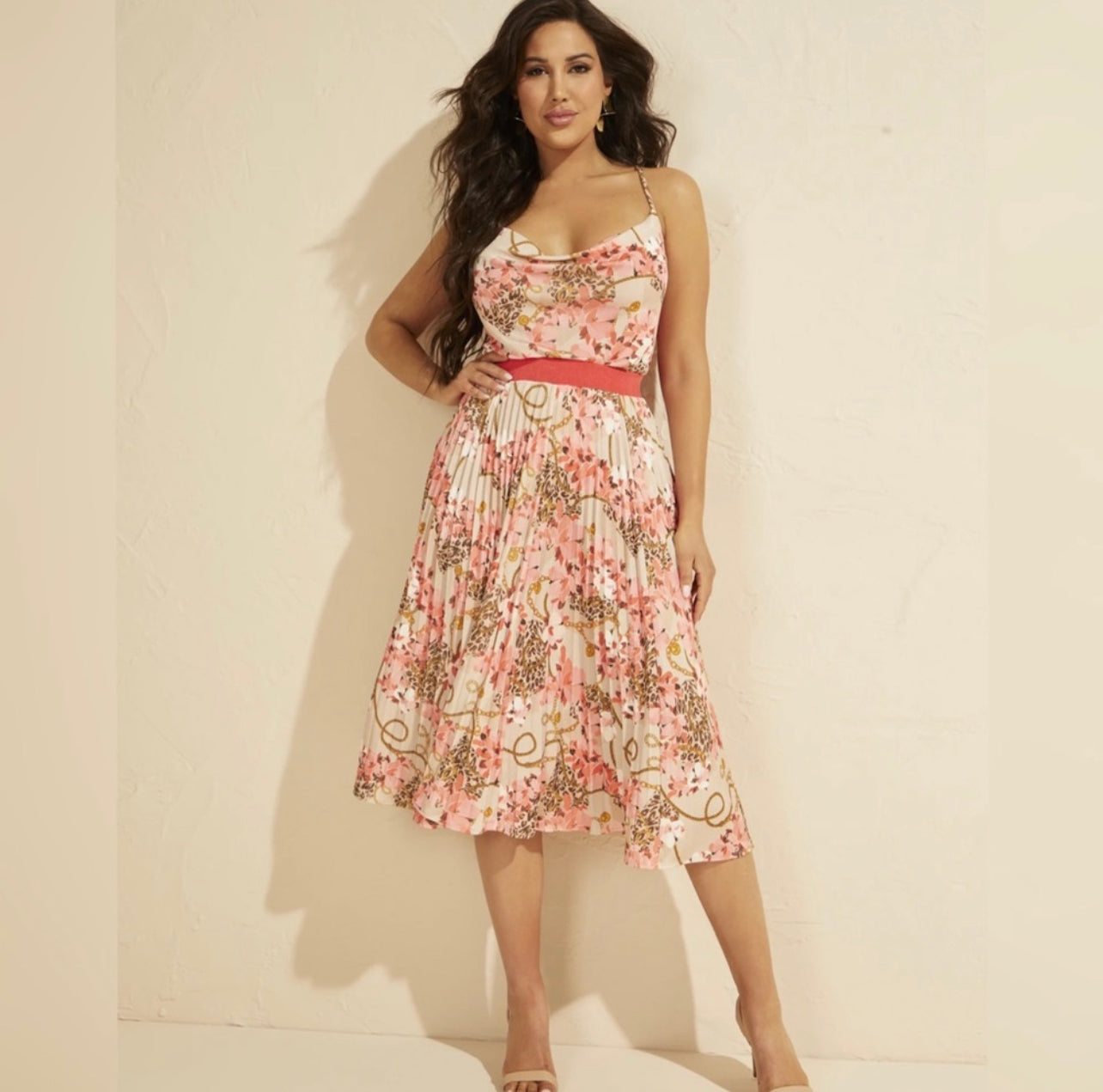Marciano summer tank and pleated skirt set - small