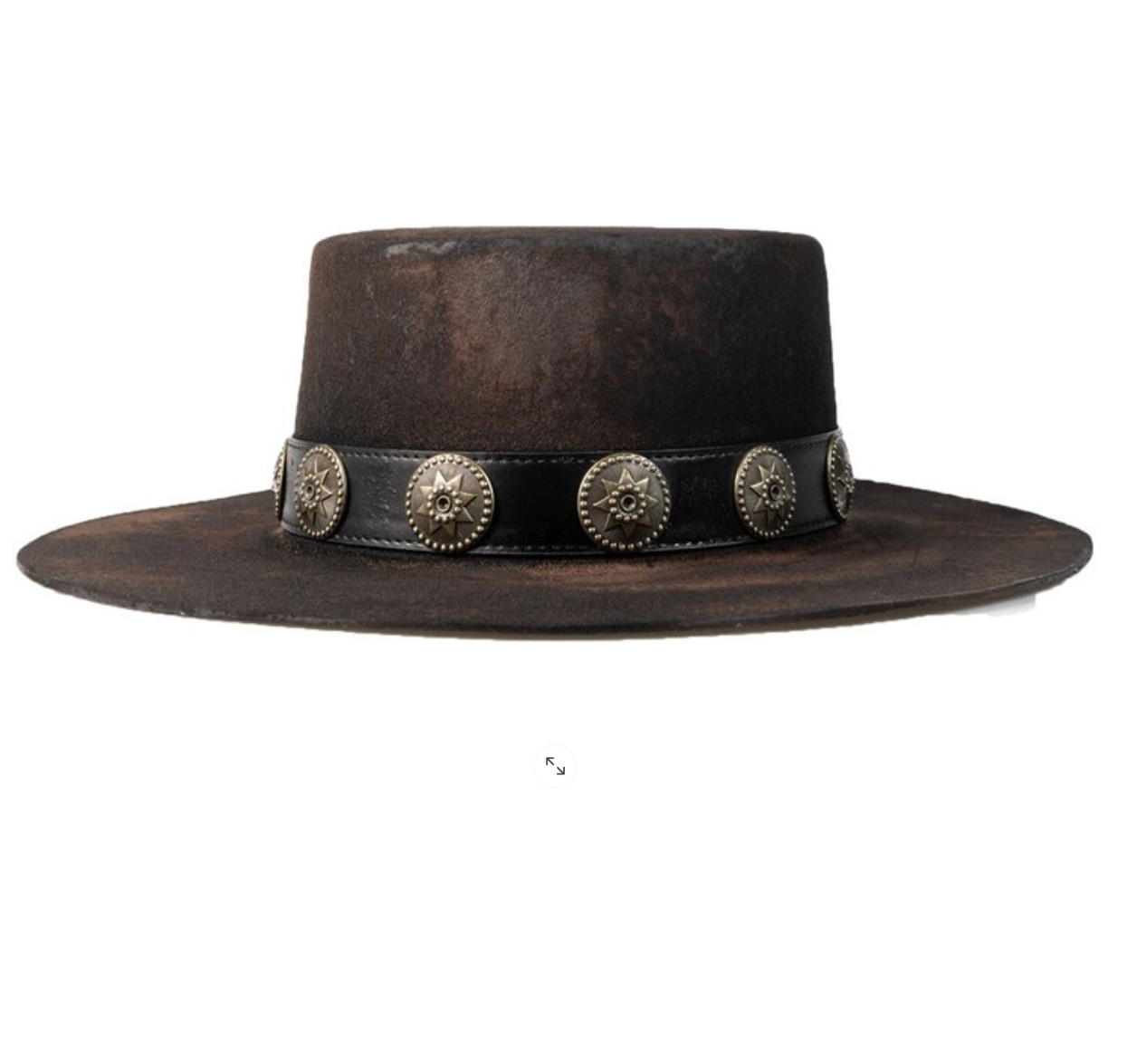 Fedora/Boater Hat - OTHER - Black Relic - 57 mm - Like New