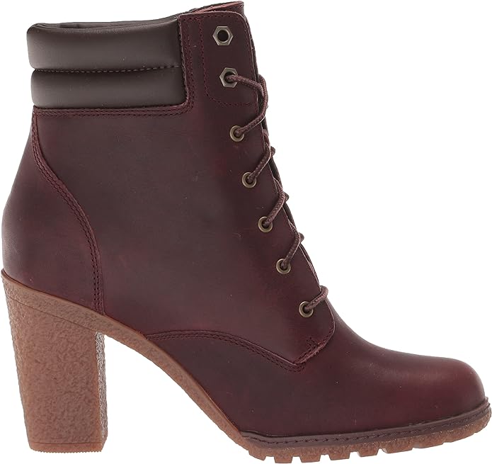 B. Timberland Women's Limited Burgundy  Leather High Heel Boots - size 10