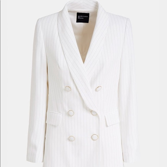 J-Lo Double Breasted Button Striped Blazer- Guess Marciano, S